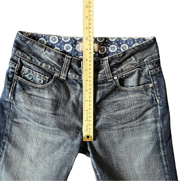 Paige Women's Hidden Hills Raw Hem High Rise Denim Jean Shorts Size 28 - Picture 11 of 13